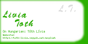 livia toth business card